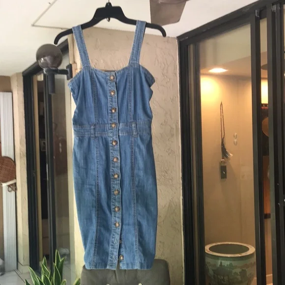 Chambray denim dress